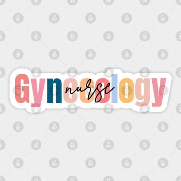 gynecology nurse and obstetrician Sticker by EmbeeGraphics